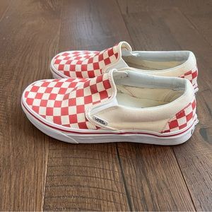 Women’s Size 8 Checkered Red Vans